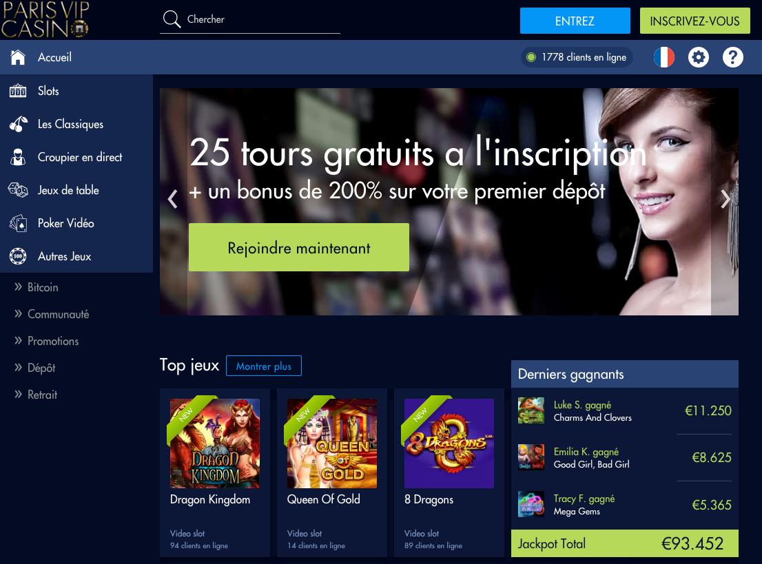 Paris vip casino